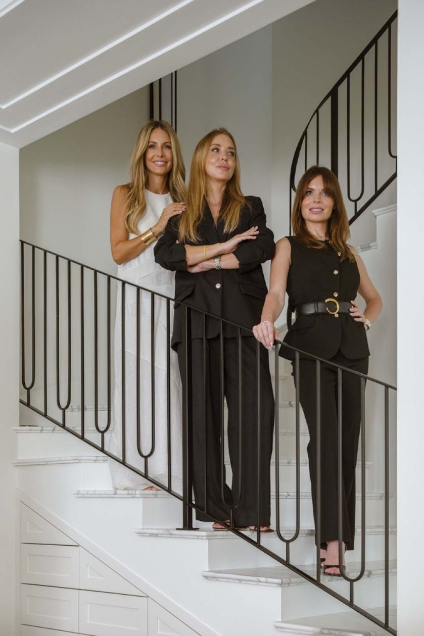 Małgorzata rozenek-majdan i projektantki z pracowni Lux & co kamila waglewska, julia Dąbrowska