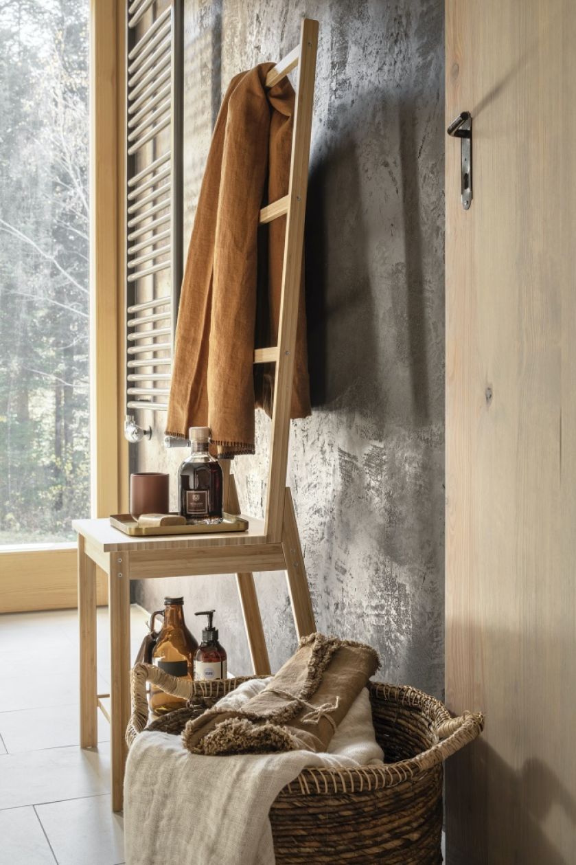 drewniane dodatki do łazienki