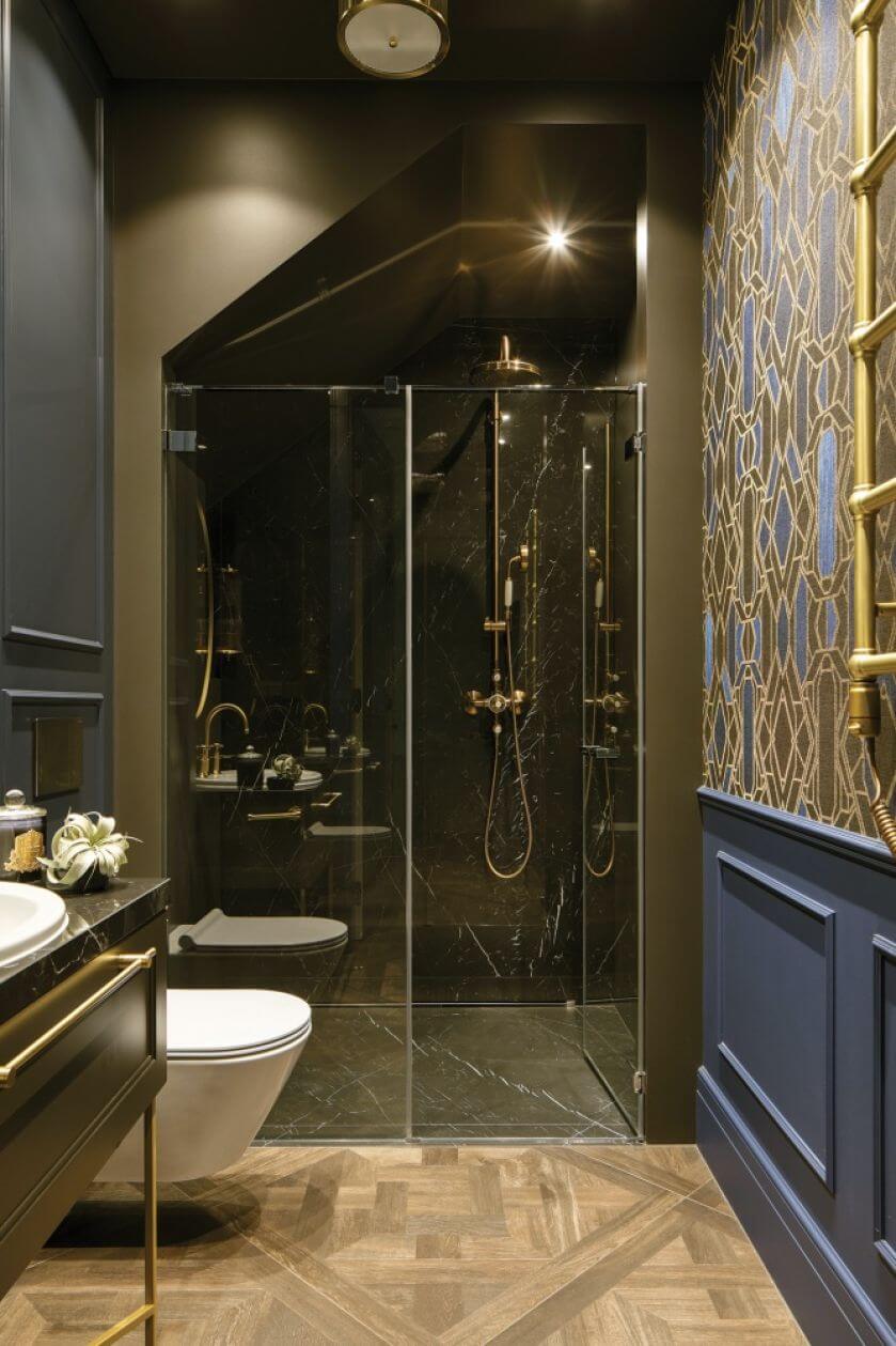 elegancka łazienka w stylu nowojorskim