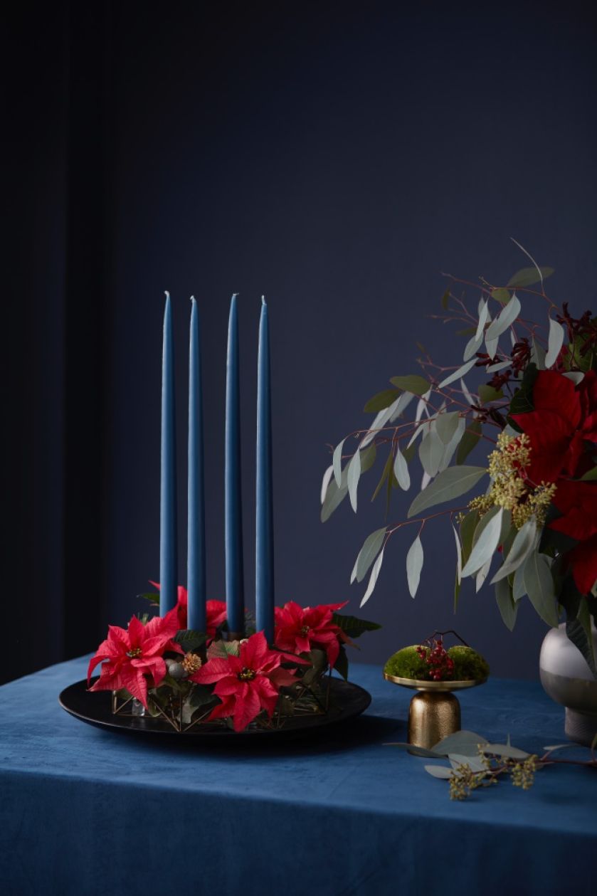 Wieniec adwentowy z gwiazdą betlejemską