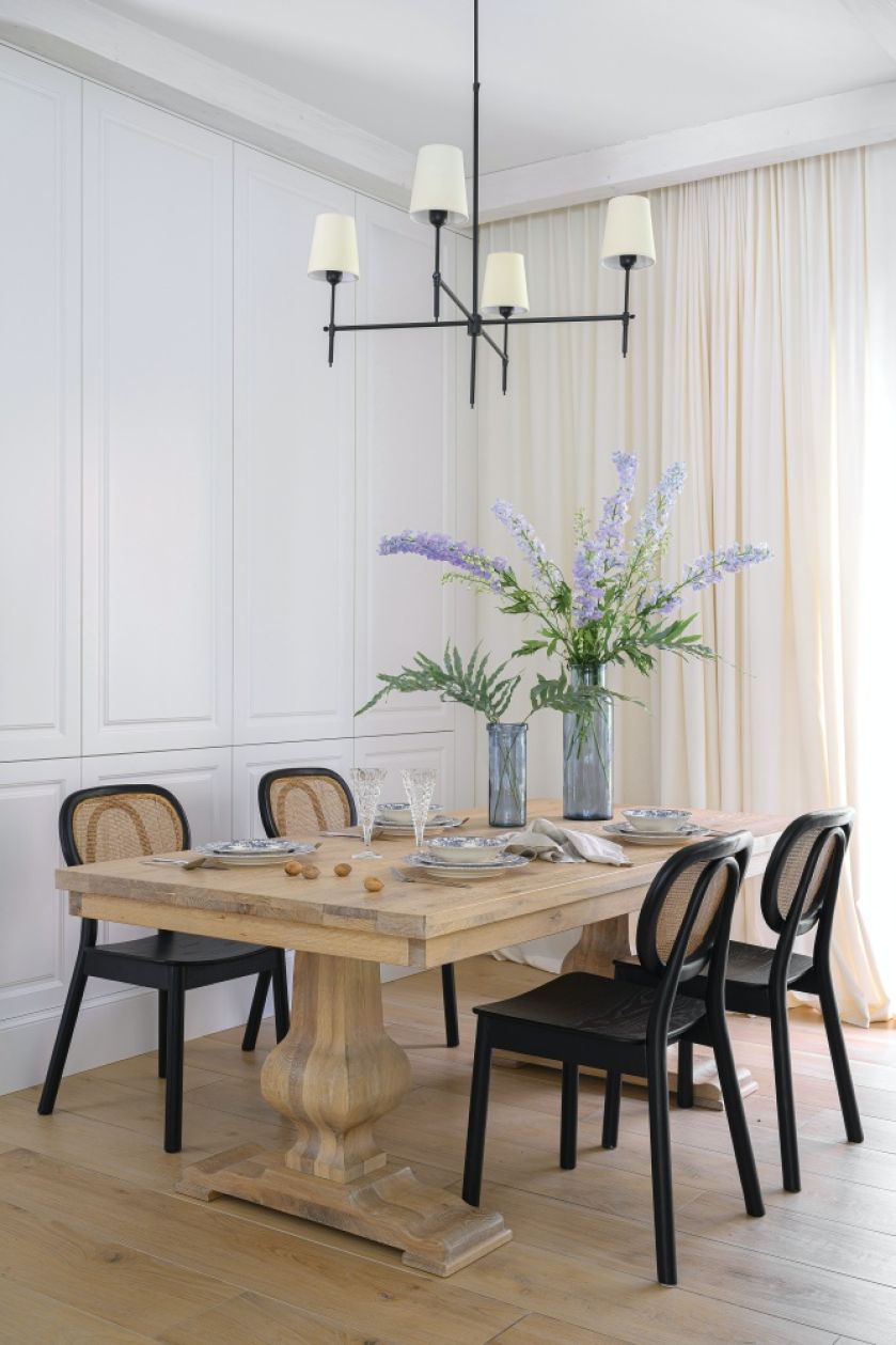 jadalnia w stylu hamptons