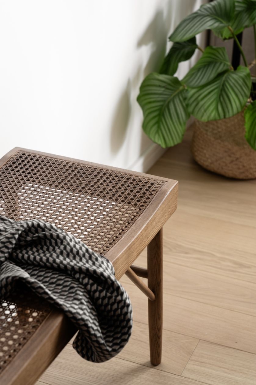 przedpokój w stylu japandi w mieszkaniu 38 m2