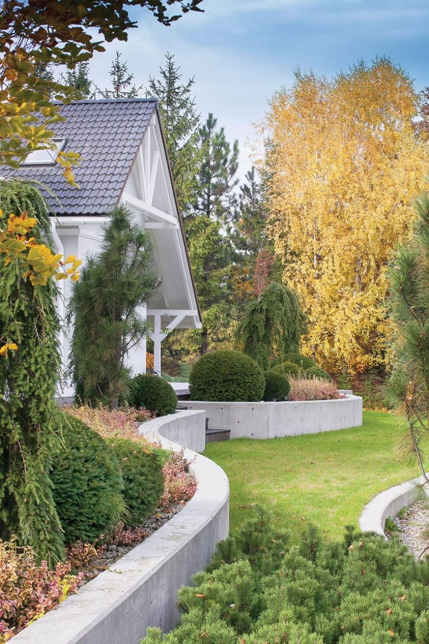 Jesienny ogród w Beskidach - zdjęcia aranżacji