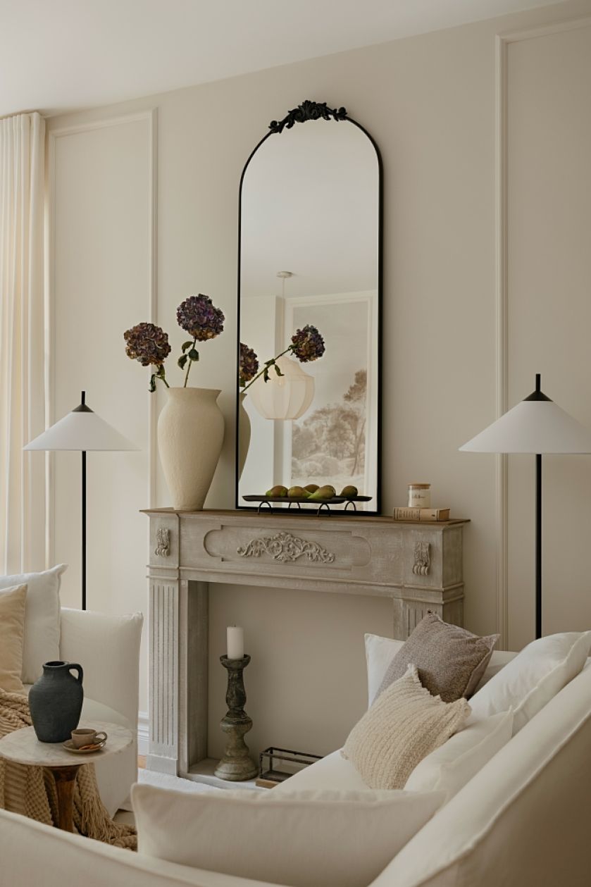 kaszmirowy salon aranżacja