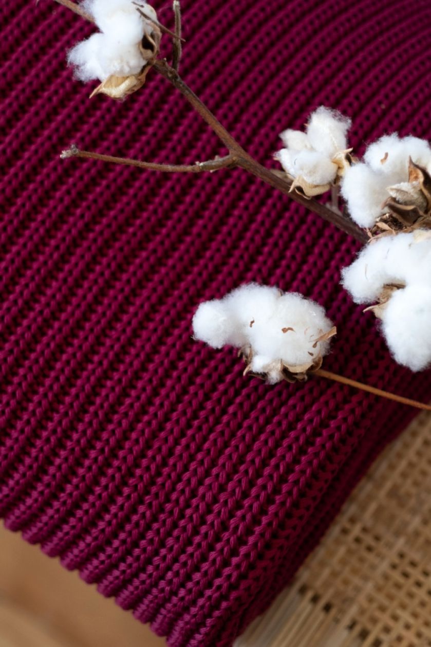 ciepły koc bawełniany