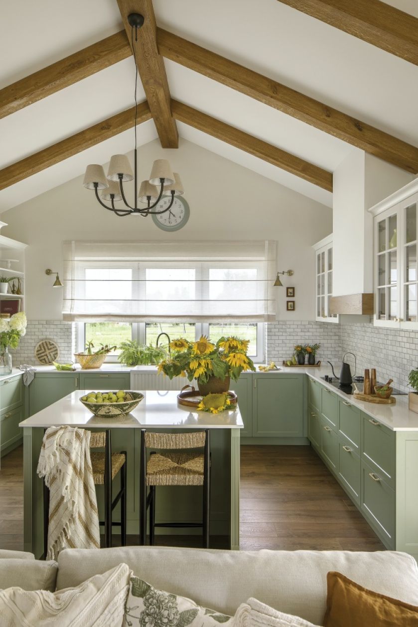 kuchnia w stylu modern farmhouse