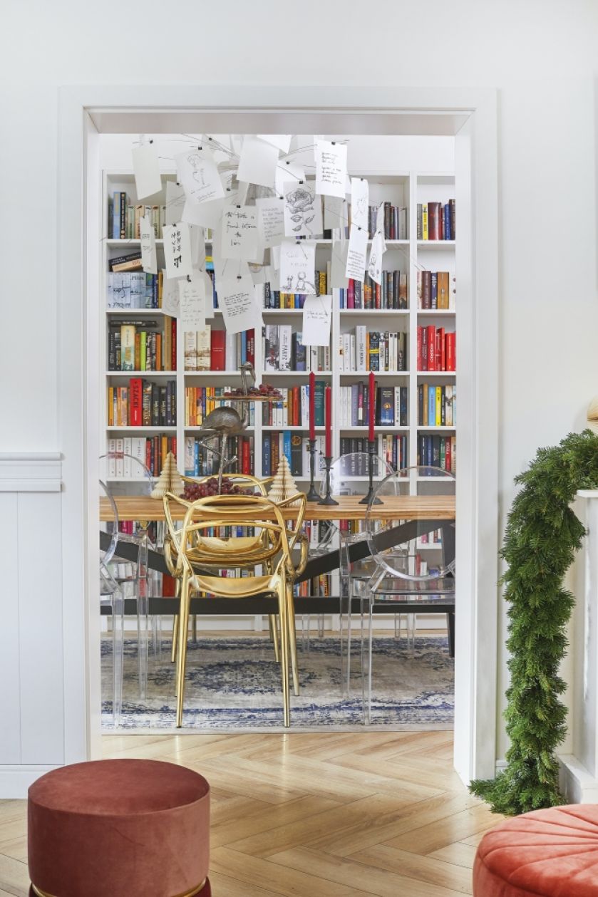 lampa wisząca z karteczkami