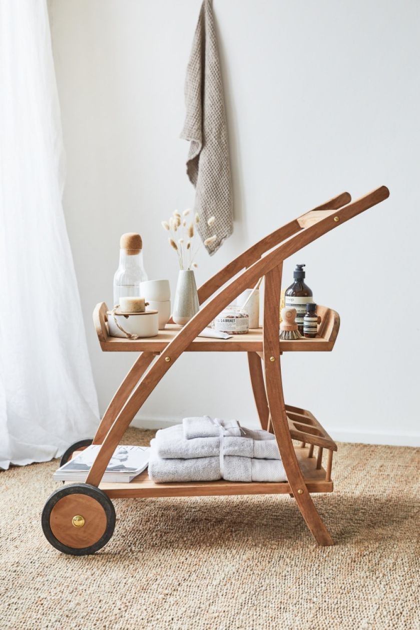 domowe spa wózek łazienkowy na kółkach