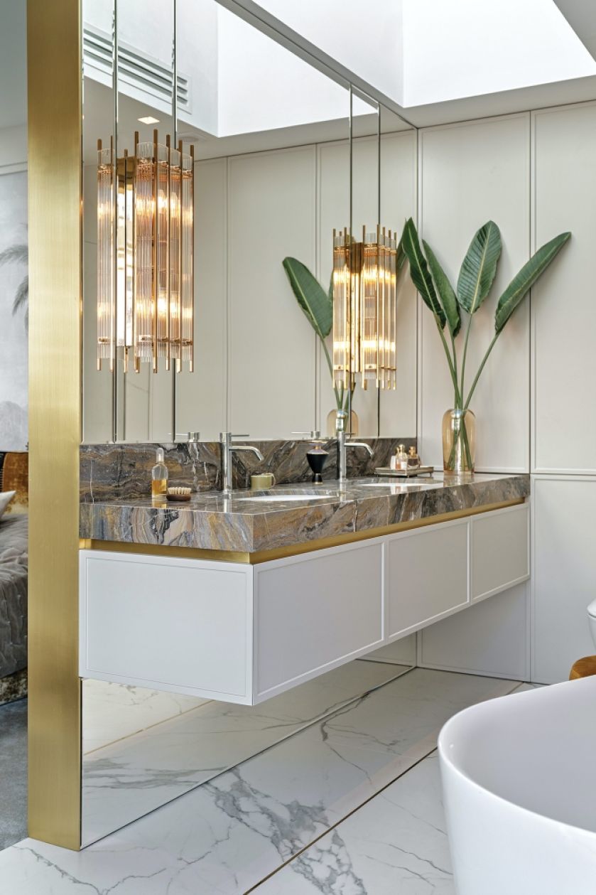 elegancka łazienka w mieszkaniu w bloku