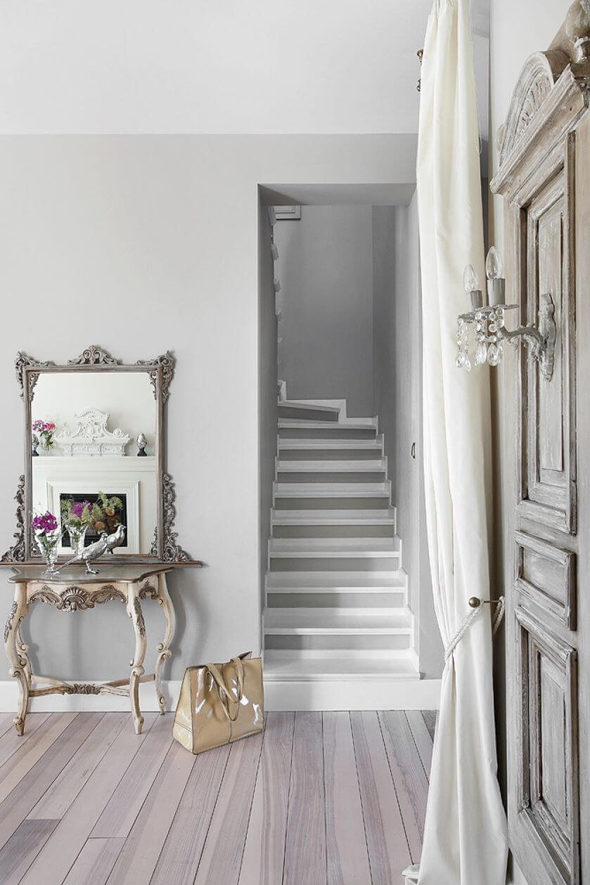 szare wnętrza w stylu francuskim