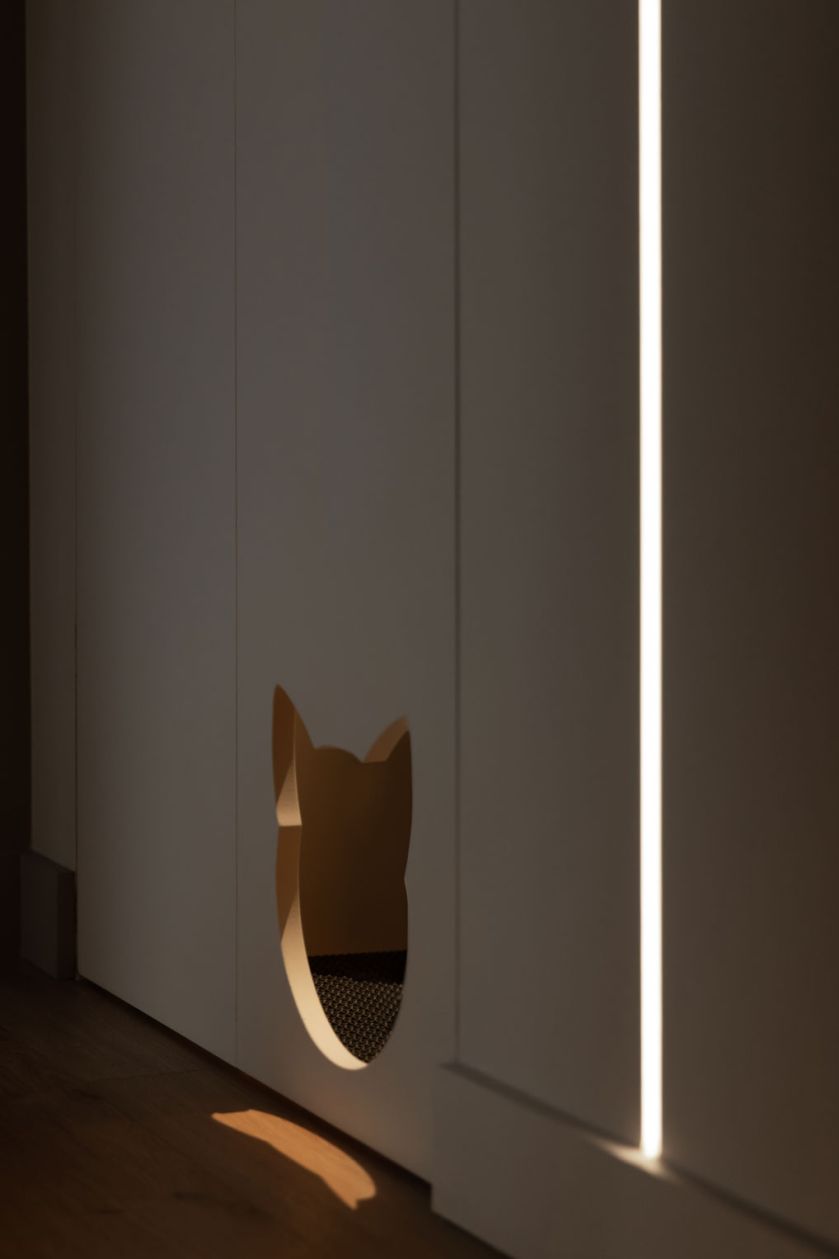 przejście dla kota w meblach