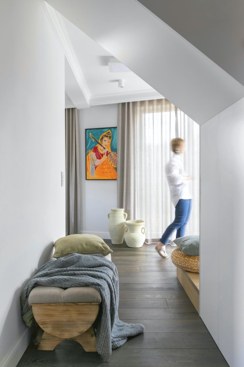 hol przedpokój w stylu boho