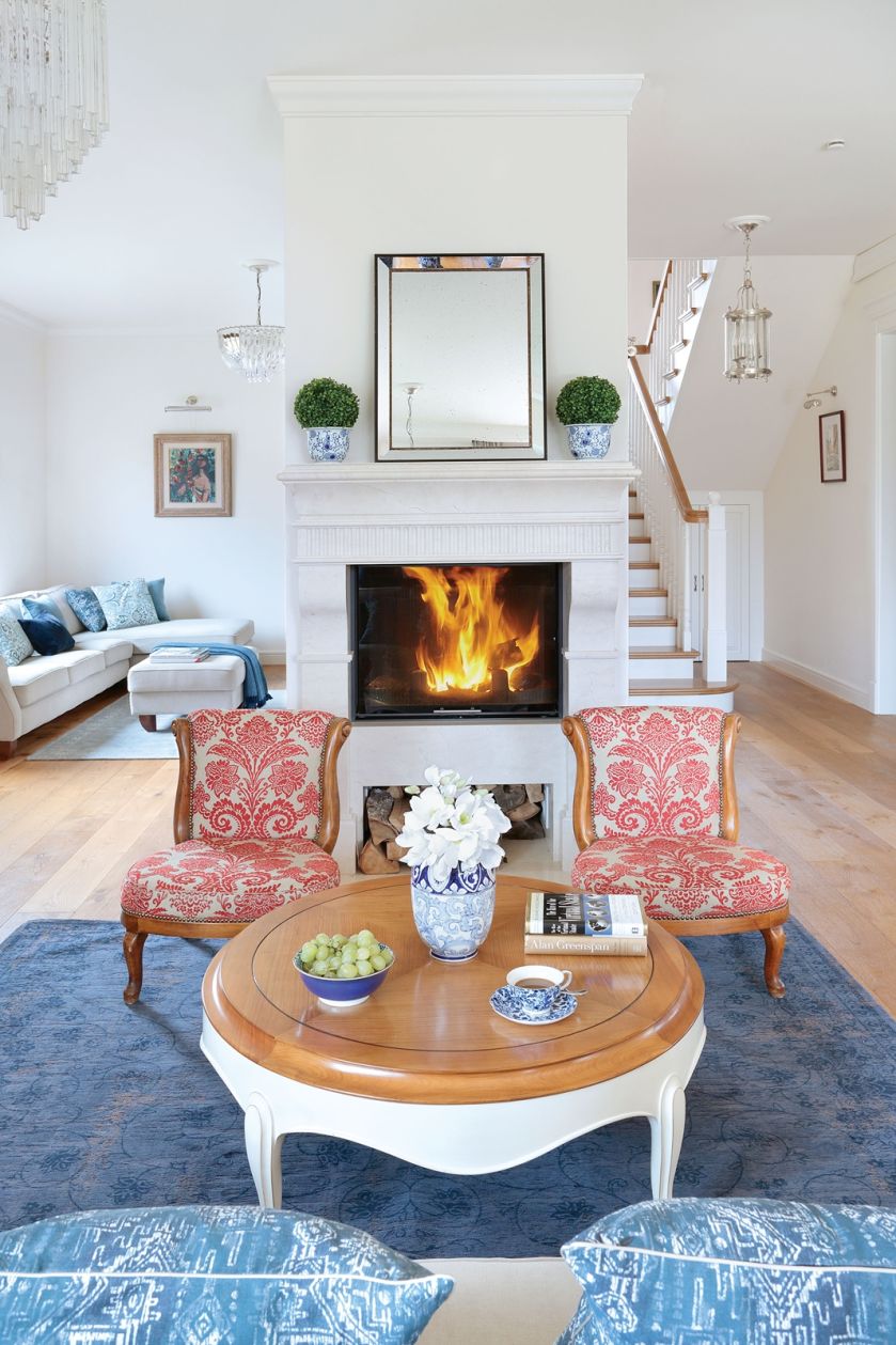 Mieszkanie pod Warszawą w stylu Hampton