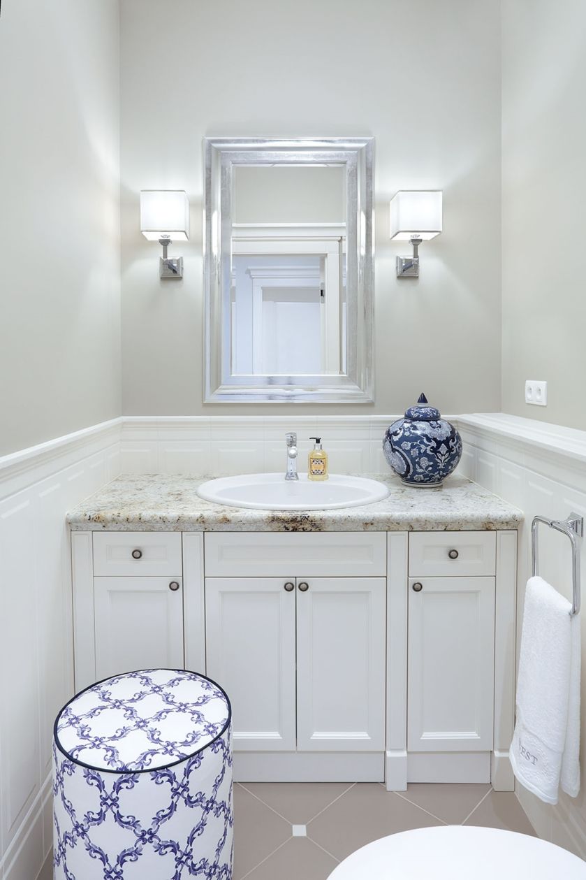 Mieszkanie pod Warszawą w stylu Hampton