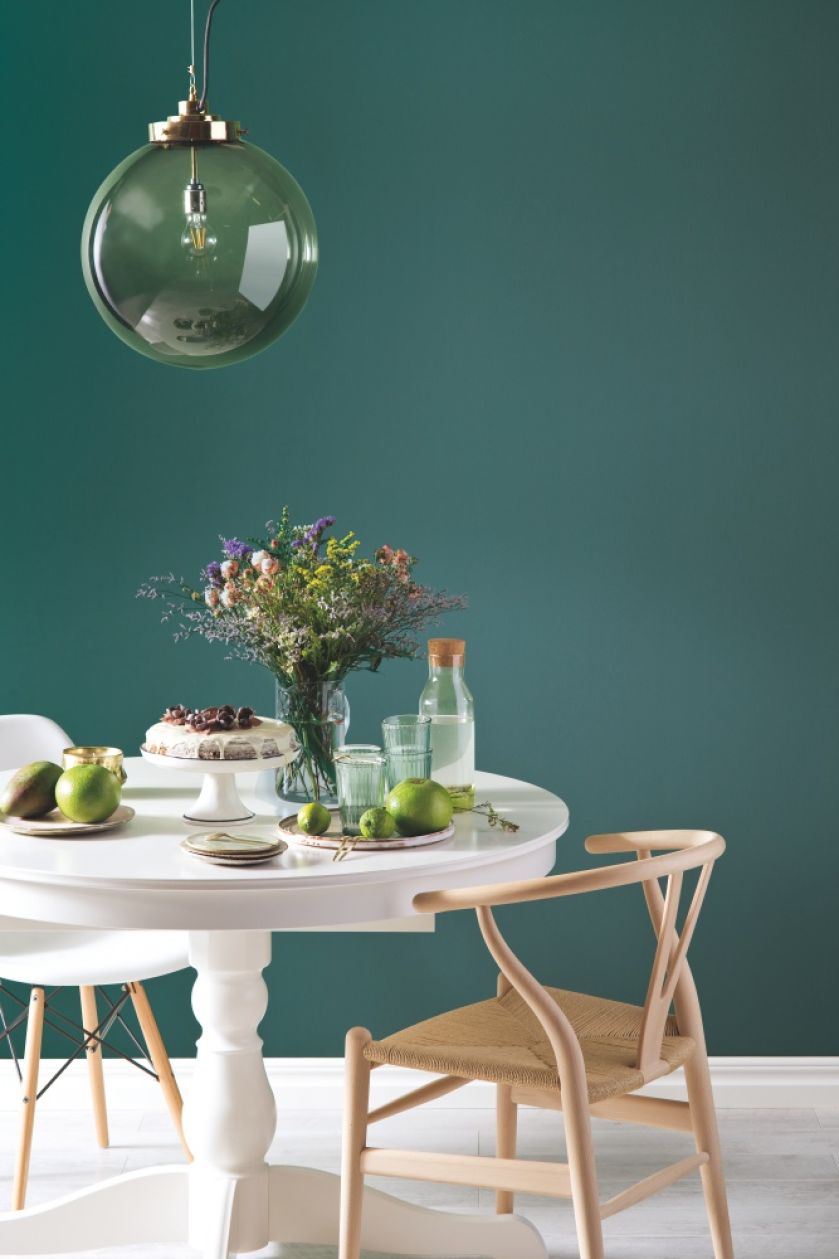 Modne kolory ścian: aranżacja w odcieniu Secret garden, Beckers Designer Collection