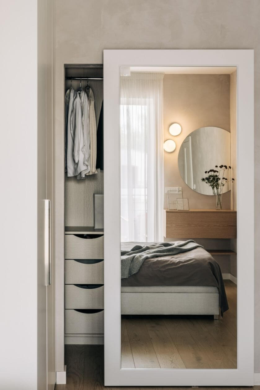 garderoba szafa w sypialni