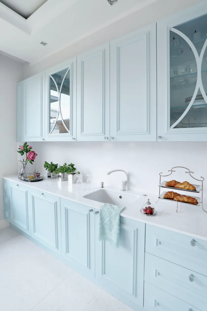 pastelowe meble kuchenne