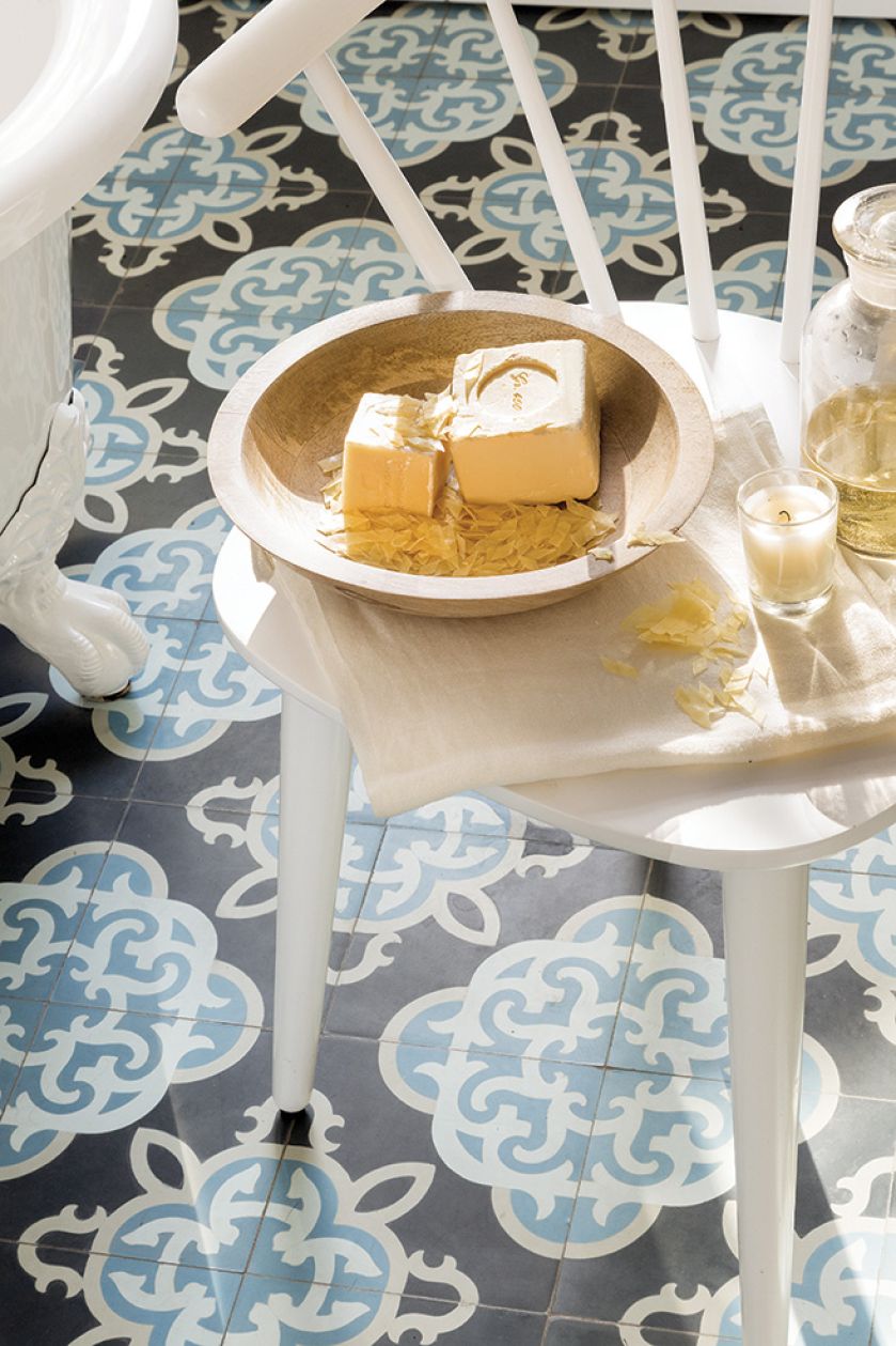 płytki do rustykalnej łazienki