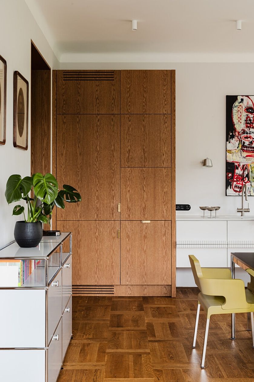 przedwojenna elegancja i współczesny design w mieszkaniu w kamienicy