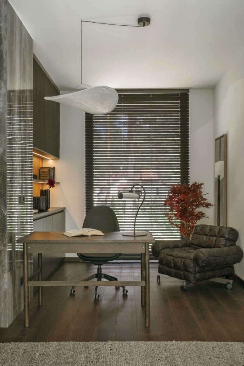 Męski gabinet w domu