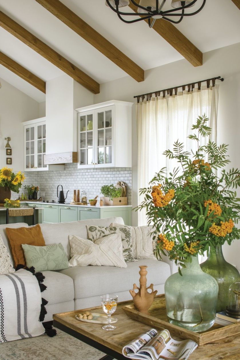 salon w stylu modern farmhouse