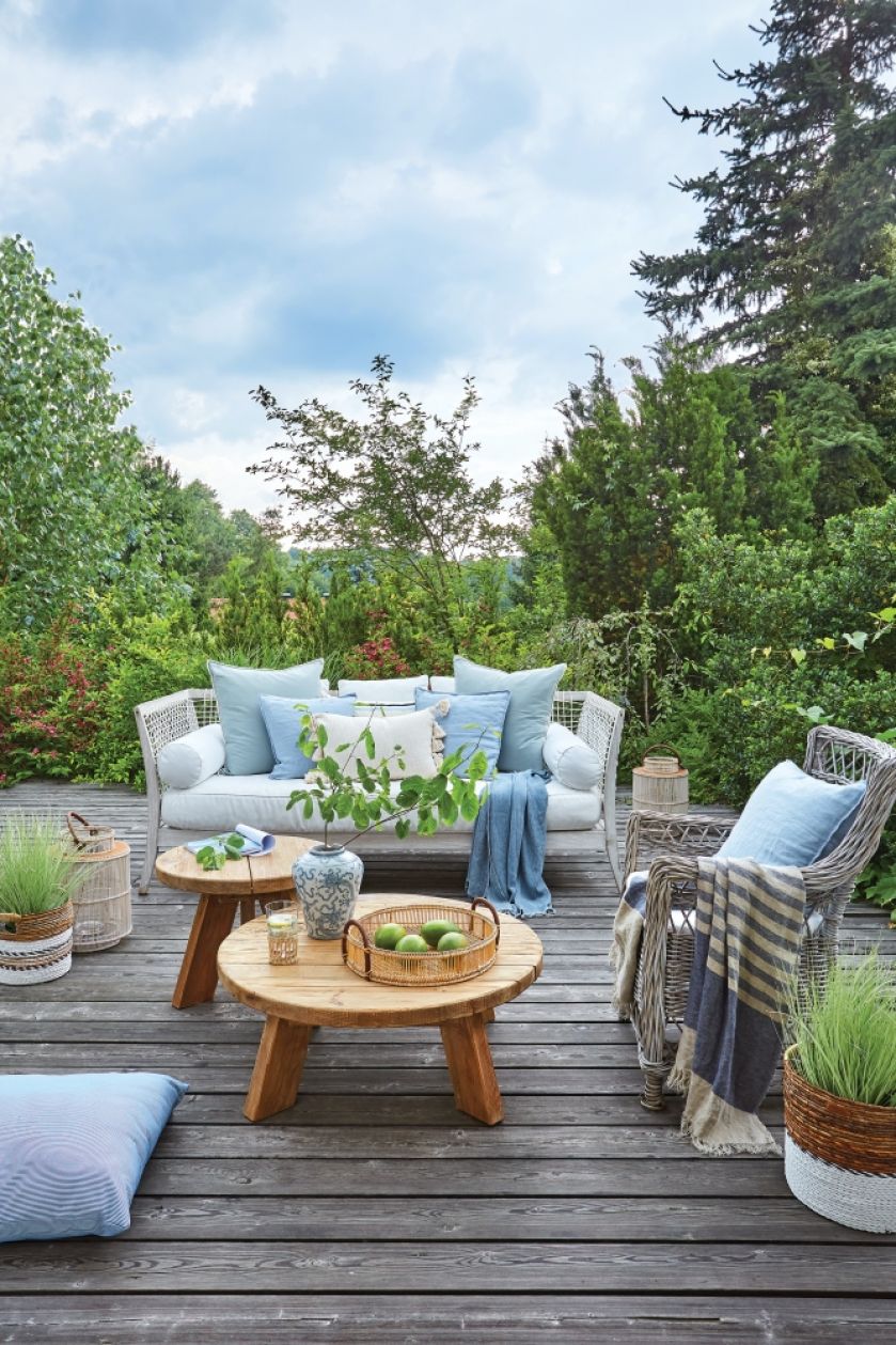 styl eko połączony ze stylem hamptons