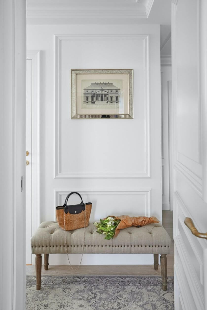 hol przedpokój w stylu francuskim