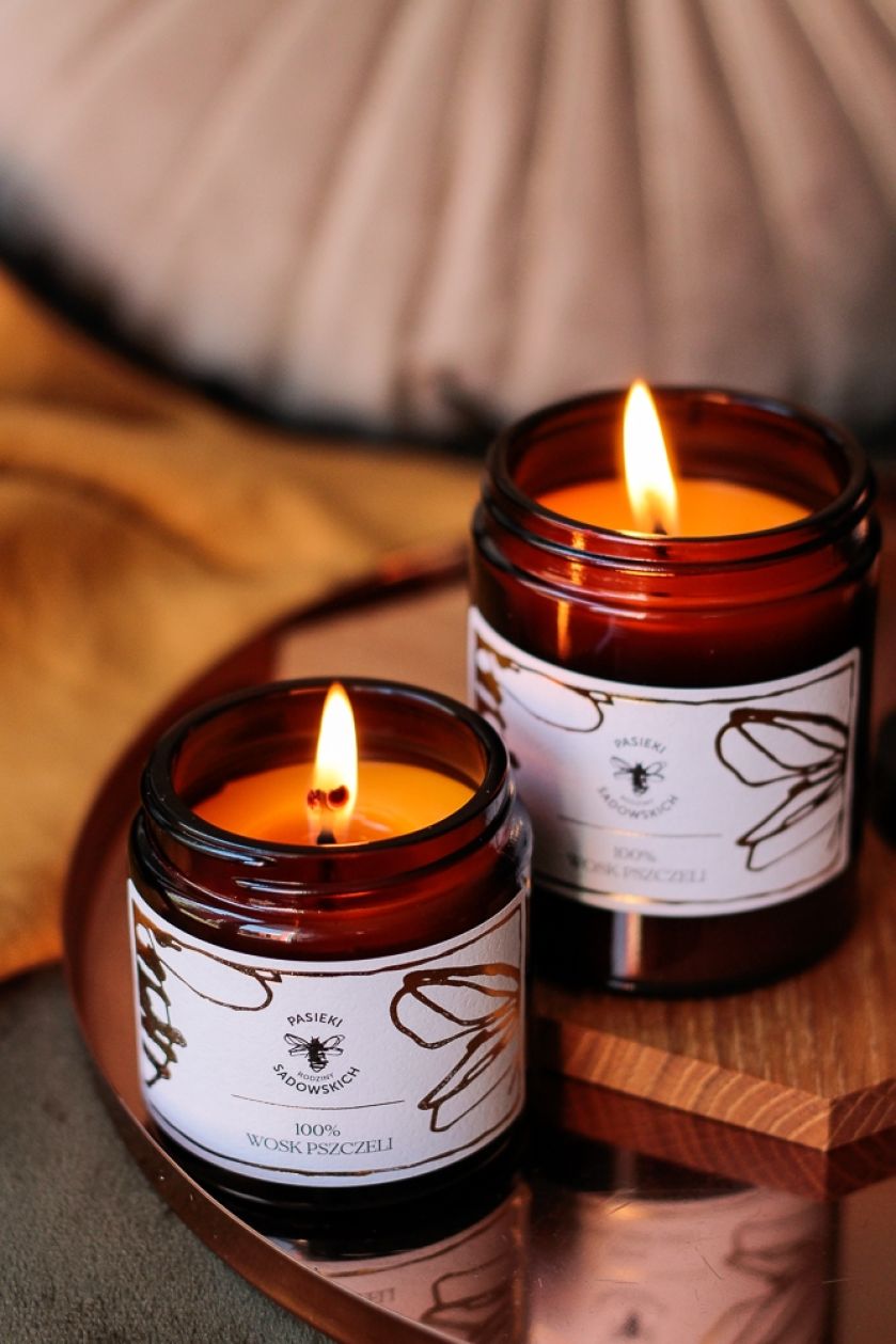 świece z wosku pszczelego