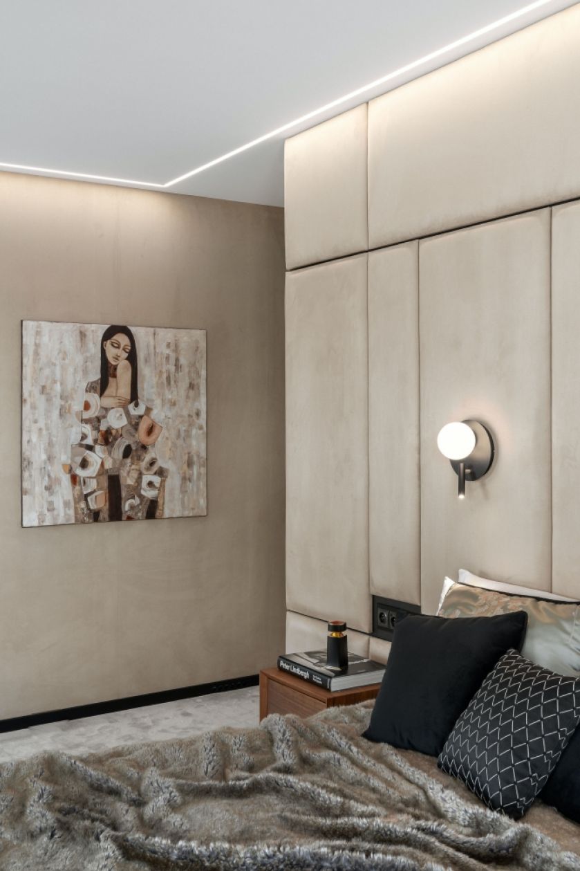 sypialnia w stylu nowoczesnej klasyki