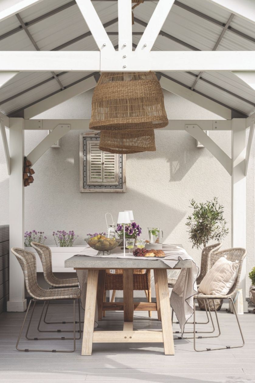 aranżacja tarasu w domu architektki wnętrz Mai Różańskiej