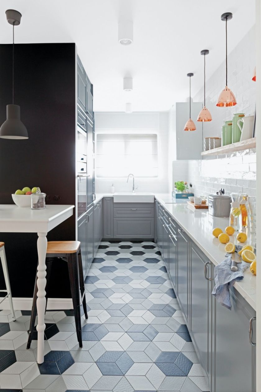 wąska kuchnia w bloku