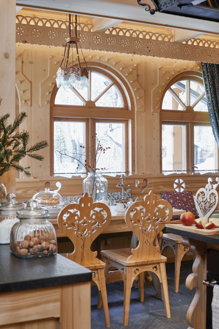 wystrój domu w stylu góralskim