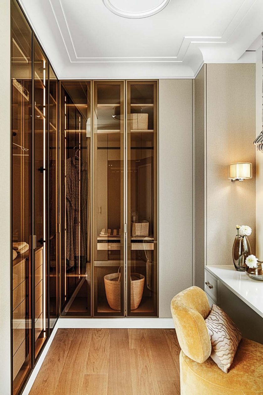 sypialnia w willi w stylu art deco