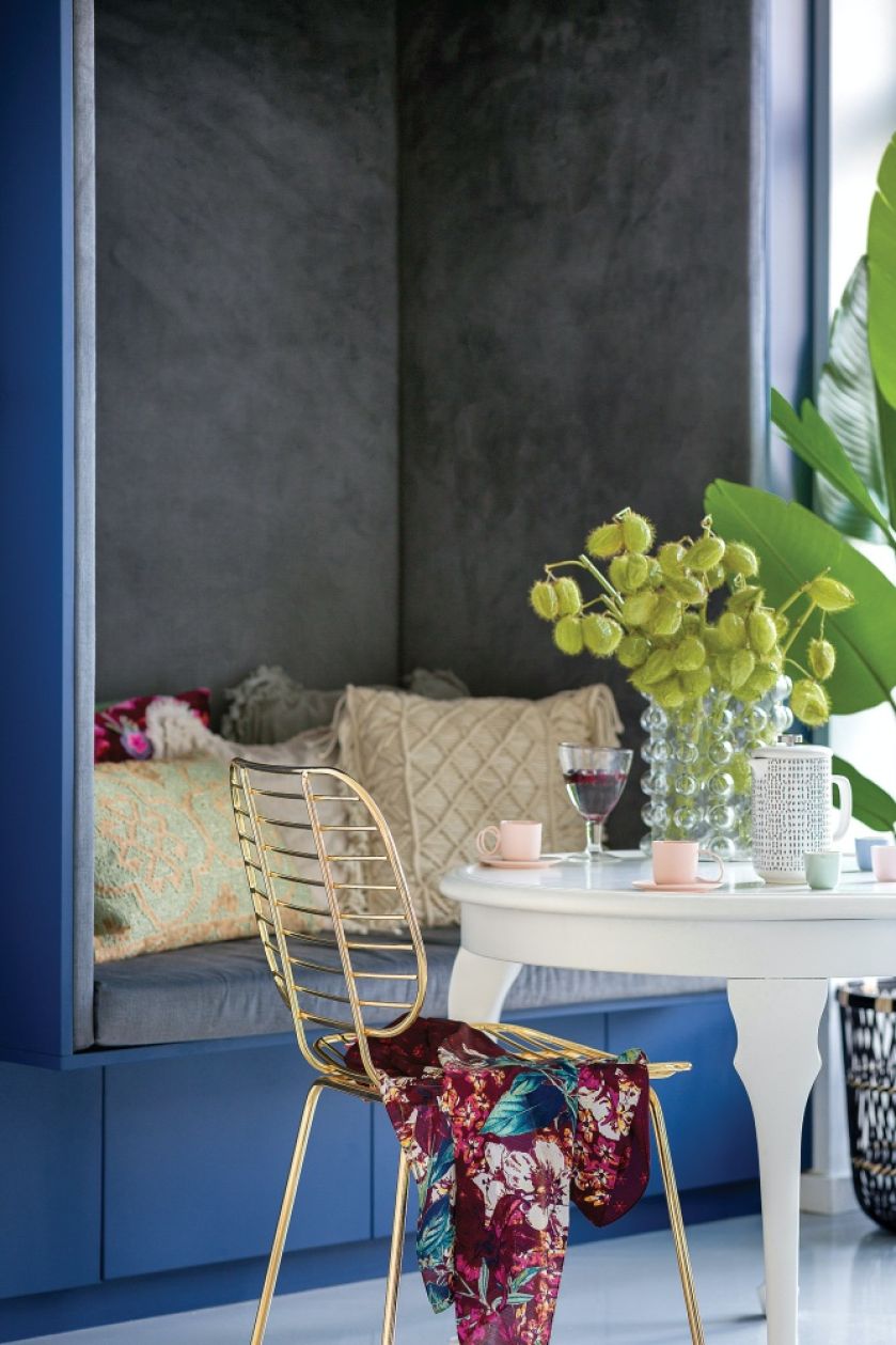 kolorowe wnętrza w domu typu kostka