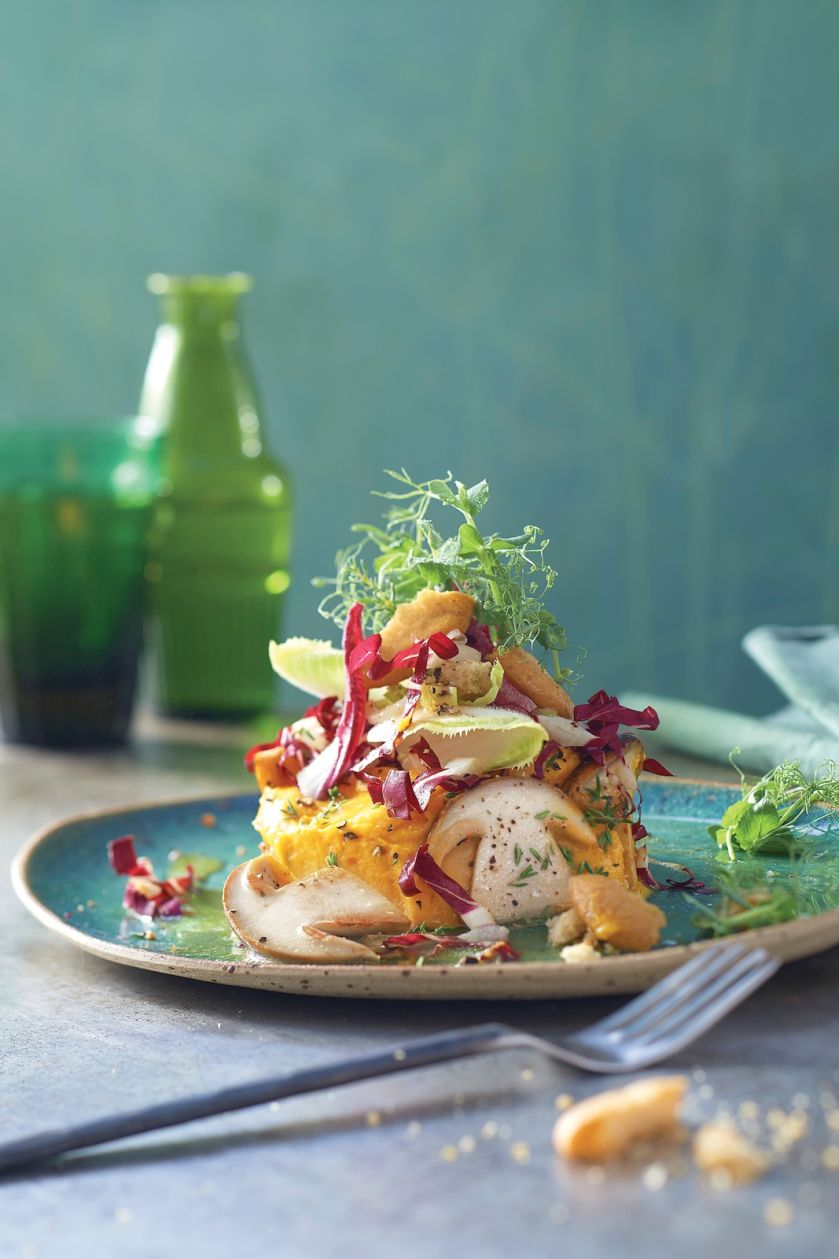 lekki lunch przepis na mus dyniowy z grzybami