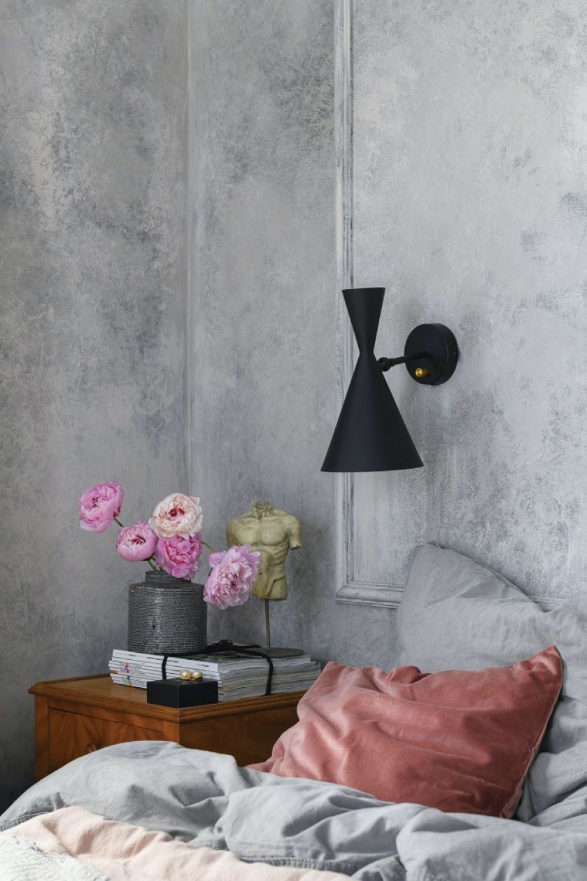 sypialnia styl loftowy