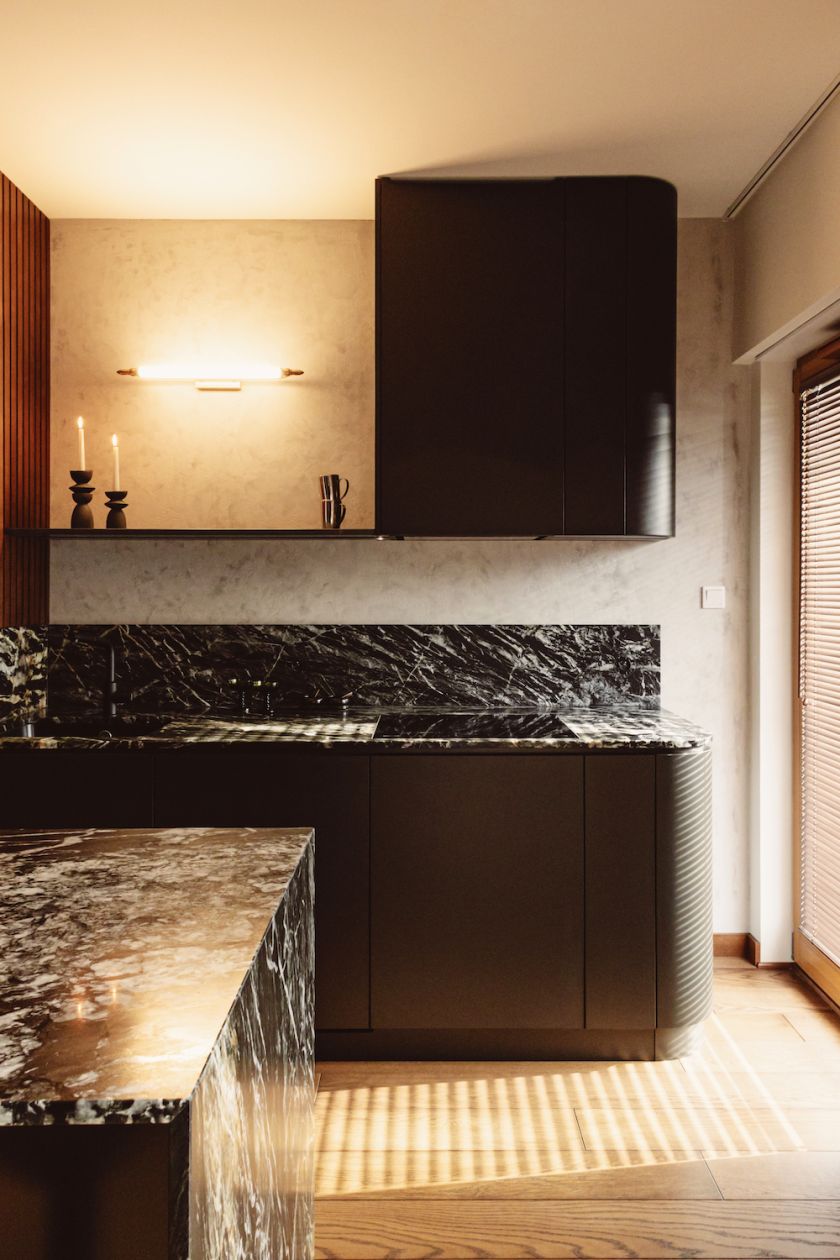 kuchnia w stylu loftowym w mieszkaniu