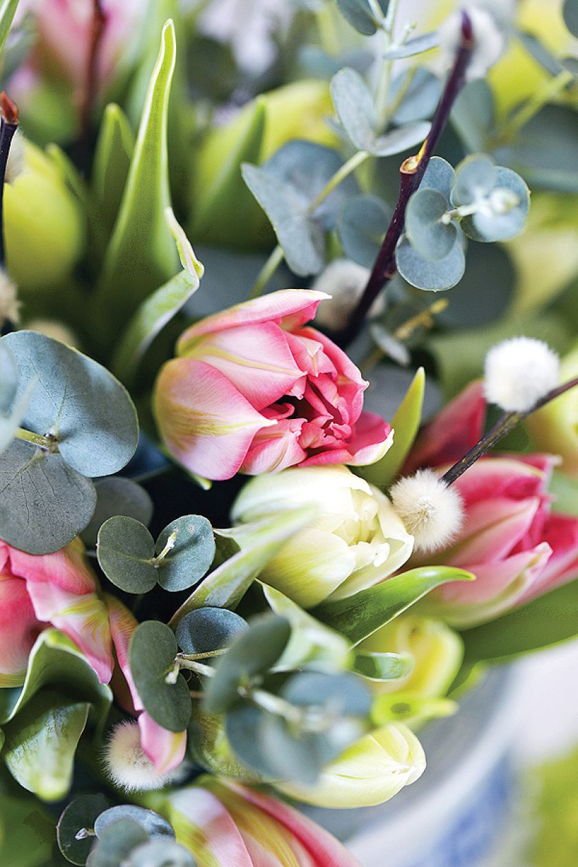 Bukiet z tulipanów. Wiosna - czas tulipanów