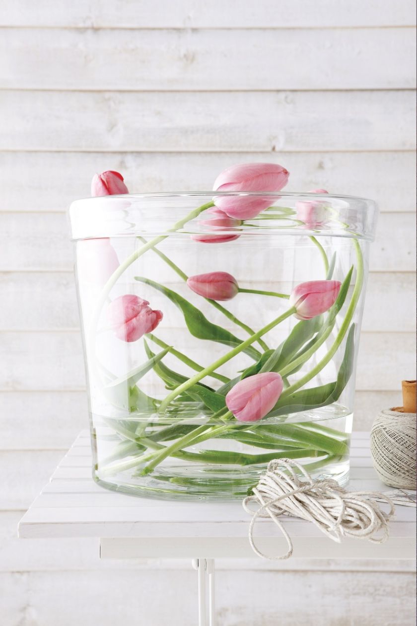 dekoracje z tulipanów