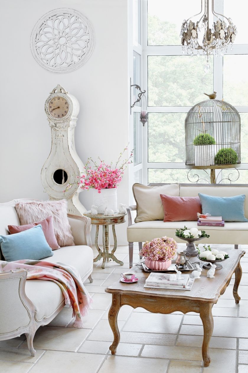 wiosenne dekoracje na parapecie