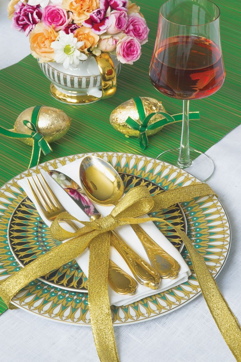 nakrycie stołu na wielkanoc