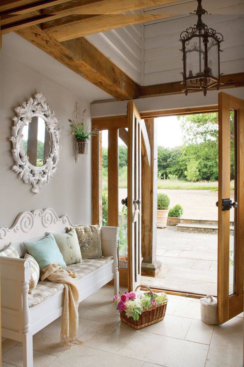 hol w stylu rustykalnym