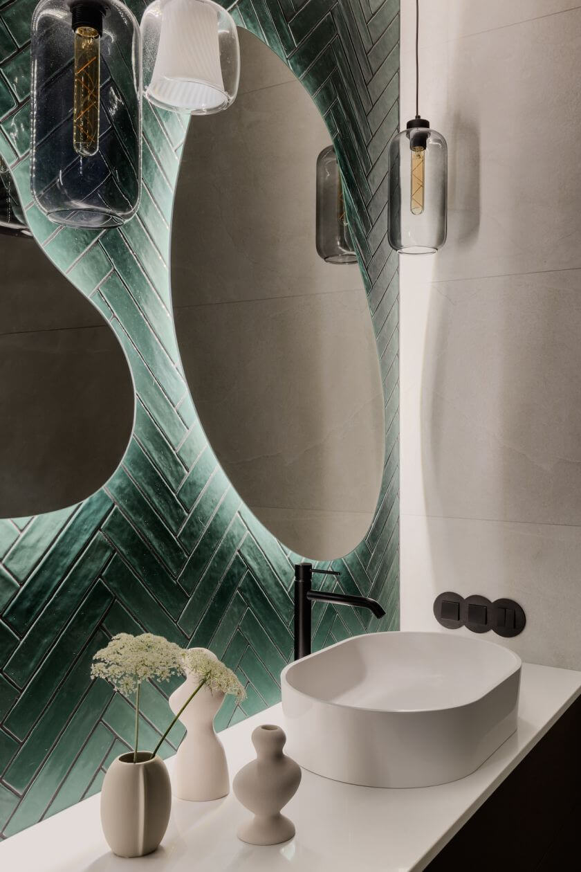 łazienka w stylu japandi