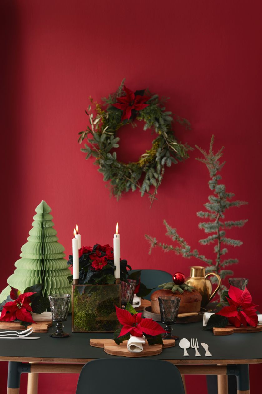 dekoracje bożonarodzeniowe w wazonach