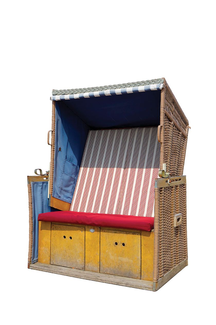 Kosz plażowy, Niemcy, lata 50. XX w.