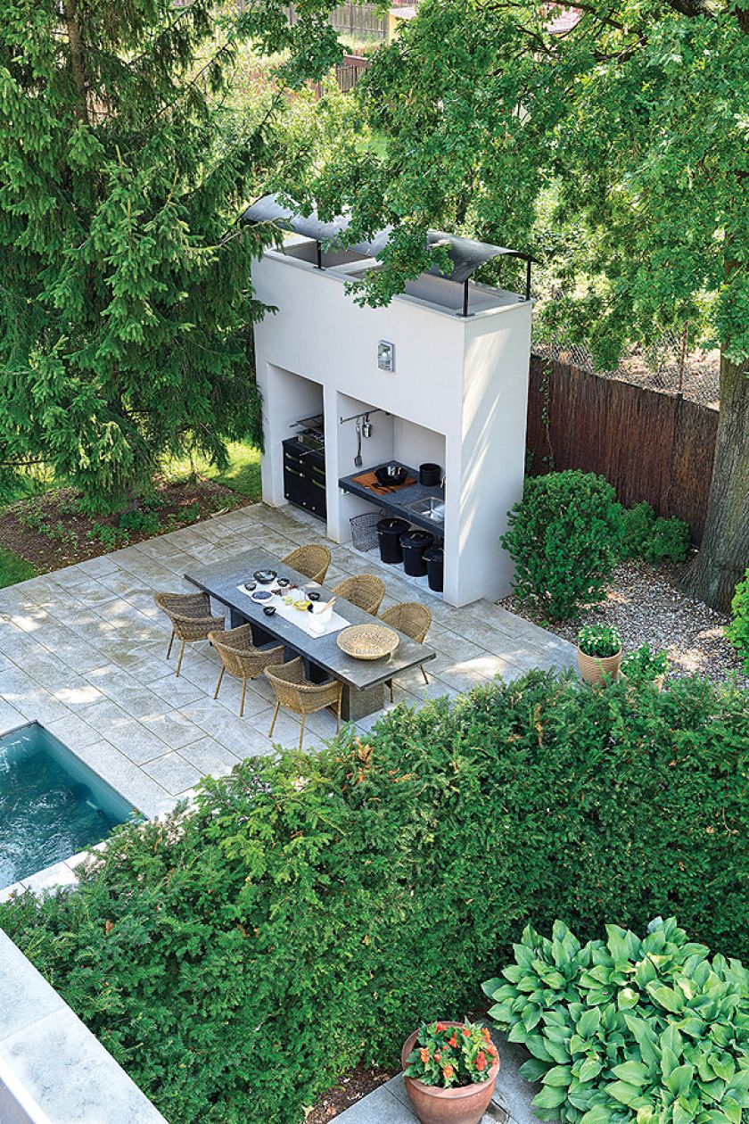 Letnia jadalnia. Ogród dla zapracowanych