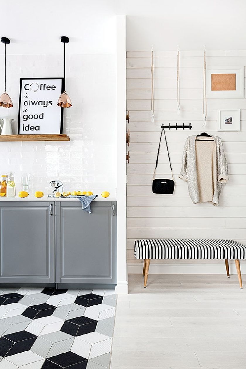 mały przedpokój w bloku