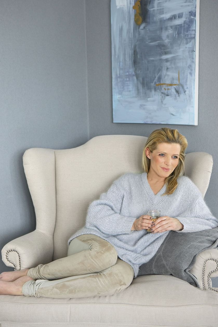 Maria często tu przesiaduje z ciepłą herbatą.