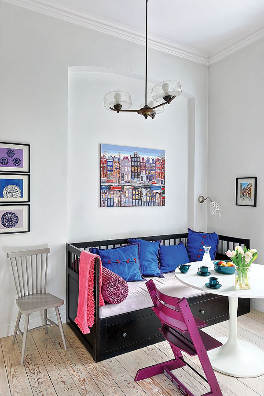 Mieszkanie celowo pomieszane jest stylistycznie, bo takie są ciekawsze i mniej oczywiste. W klasycznych wnętrzach