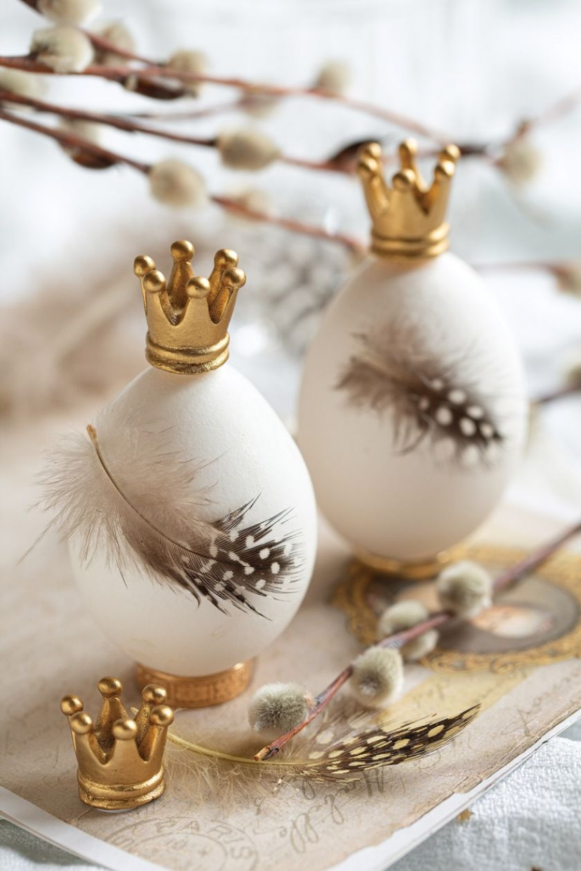 złote jajka wielkanocne